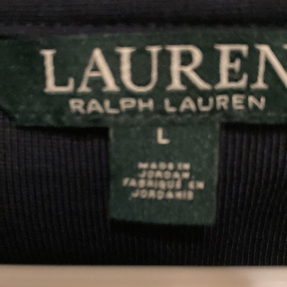 Lauren Ralph Lauren navy  3/4 sleeves Lauren Ralph Lauren top - Picture 8 of 8